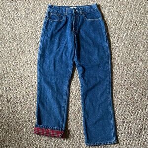 L.L. Bean 100% Cotton Flannel Lined Women’s Jeans